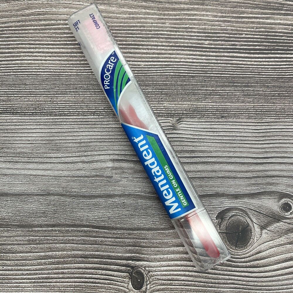 Mentadent 21 ProCare Toothbrush Soft Compact Flexible Handle Flared Side Bristle